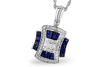 E319-62650: NECK .85 TW SAPPHIRE 1.10 TGW