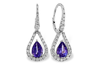 E320-47223: EARR 1.48 TW TANZANITE 1.98 TGW (7x5 PEAR)