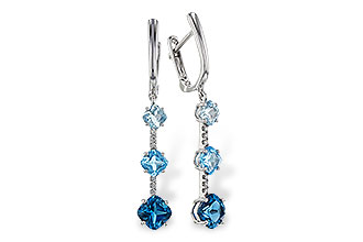 E320-47250: EARRINGS 2.41 TW BLUE TOPAZ 2.45 TGW