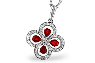 E320-48141: NECKLACE .68 RUBY TW .96 TGW