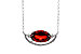 E320-48150: NECKLACE 1.94 GARNET 2.08 TGW (10x6MM GAR / 18")