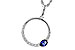 E320-49014: NECKLACE .28 SAPPHIRE .43 TGW