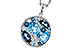 E320-49941: NECKLACE 2.31 TW BLUE TOPAZ 2.48 TGW
