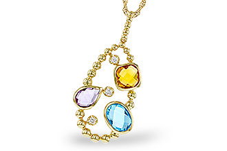 E320-49950: NECKLACE 3.04 TW SEMI-PREC 3.14 TGW (BT,AMY,CIT)