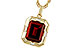E320-49968: NECKLACE 3.65 GARNET 3.82 TGW (10x8MM GAR)