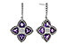 E320-50823: EARRINGS 1.41 AMETHYST 1.50 TGW