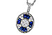 E320-52714: NECKLACE .56 TW SAPPHIRE .80 TGW