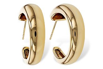 E320-53568: GOLD EARRINGS (20MM)