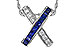 E320-54486: NECKLACE .60 TW SAPPHIRE .77 TGW