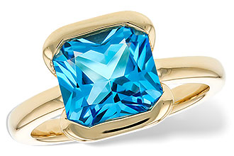 E321-37214: LDS RG 3.50 CT BLUE TOPAZ (9MM BT)