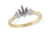 F051-39923: LDS SEMI DIA RING .14 TW