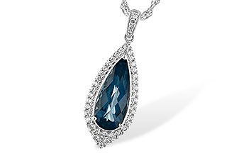 F235-03559: NECK 2.40 LONDON BLUE TOPAZ 2.65 TGW