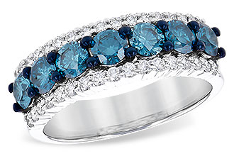 F235-03595: LDS WED RG 1.26 BLUE DIAS 1.70 TGW