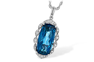 F235-92641: NECK 6.70 LONDON BLUE TOPAZ 6.81 TGW