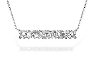 F235-96277: NECK .24 TW BAGUETTES