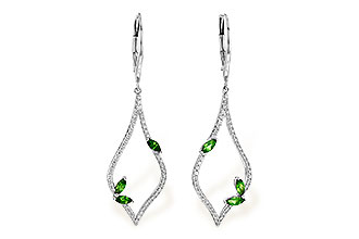 F235-97259: EARR .42 GREEN GARNET .77 TGW