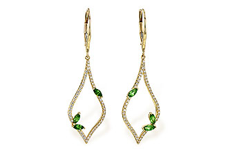 F235-97259: EARR .42 GREEN GARNET .77 TGW
