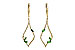 F235-97259: EARR .42 GREEN GARNET .77 TGW