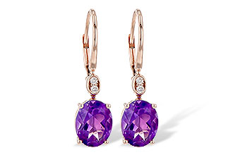 F235-99914: EARR 2.85 TW AMETHYST 2.90 TGW (9x7MM AMY)