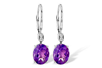 F235-99914: EARR 2.85 TW AMETHYST 2.90 TGW (9x7MM AMY)