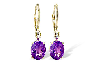 F235-99914: EARR 2.85 TW AMETHYST 2.90 TGW (9x7MM AMY)