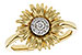 F319-59077: G319-58150 WITH YG & PETALS / WG SETTING .10 TW