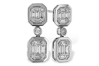 F320-46332: EARRINGS .38 BAG .45 TW