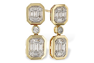 F320-46332: EARRINGS .38 BAG .45 TW