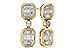 F320-46332: EARRINGS .38 BAG .45 TW