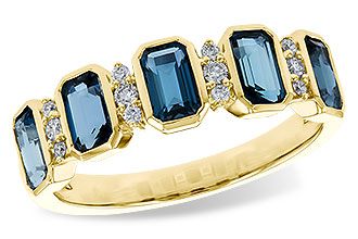 F320-49032: LDS RG 1.46 TW LONDON BLUE TOPAZ 1.58 TGW