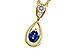 F320-49050: NECKLACE .21 SAPPHIRE .27 TGW (4x3 SAPP)