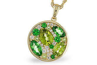F320-49932: NECK 2.20 TW SEMI-PRECIOUS (TSAV, PER) 2.37 TGW