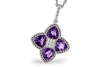 F320-50823: NECKLACE 2.22 AMETHYST 2.28 TGW