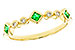 F320-50895: LDS WED RG .14 TW EMERALD .19 TGW