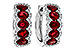 F320-52723: EARRINGS 2.20 TW RUBY 2.45 TGW