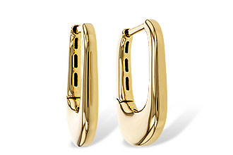 F320-53568: GOLD EARRINGS (18MM)