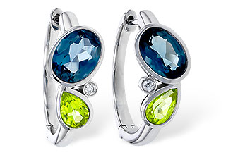 F320-54514: EARRINGS 2.97 SEMI-PREC (PER,LBT) 3.00 TGW