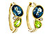F320-54514: EARRINGS 2.97 SEMI-PREC (PER,LBT) 3.00 TGW