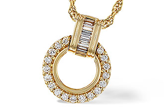 F320-54541: NECKLACE .12 BAG .33 TW