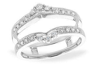 F321-39941: B138-65387 GUARD RG IN PLATINUM .28 TW