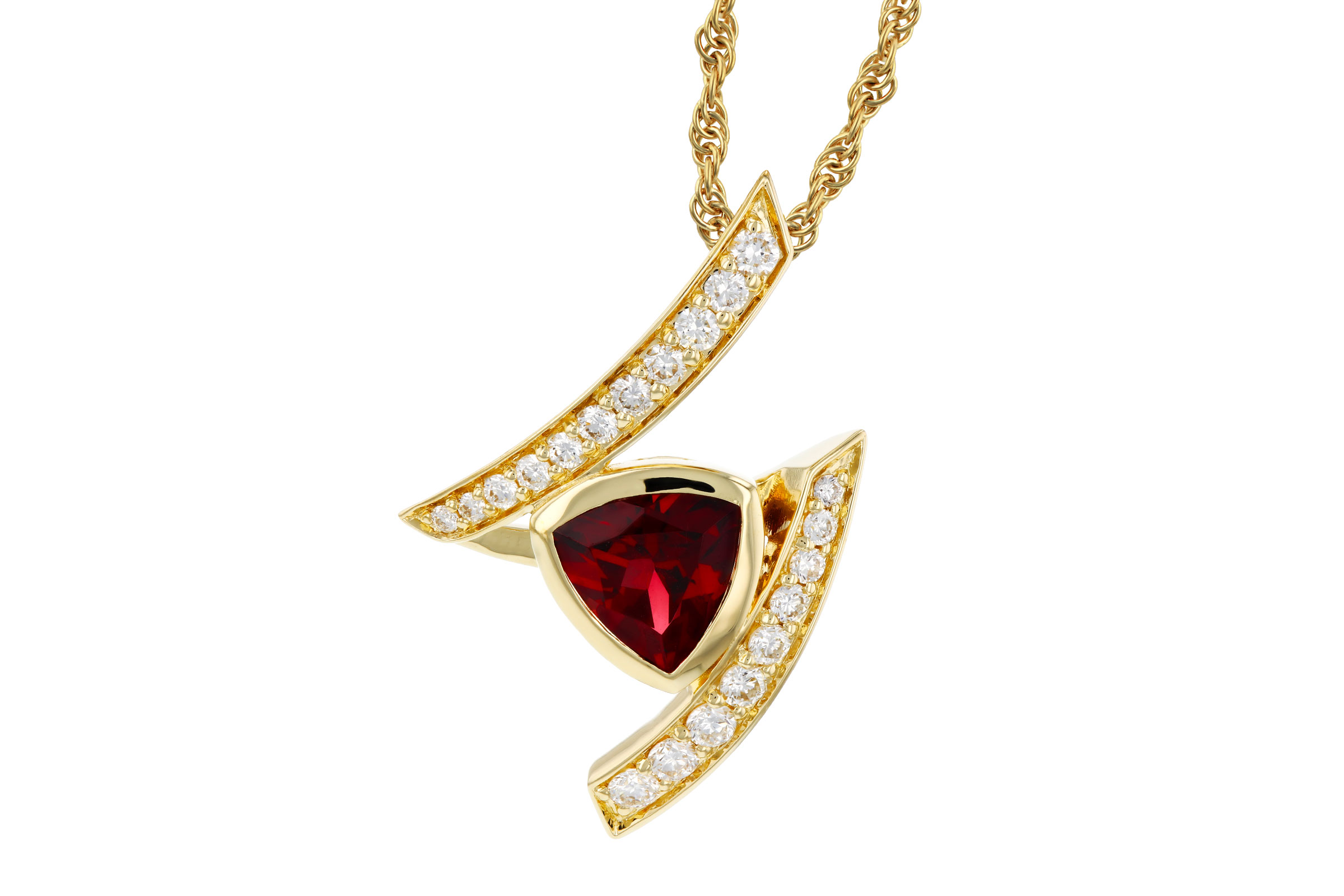 F321-39959: NECKLACE .84 GARNET 1.03 TGW (6MM GAR)