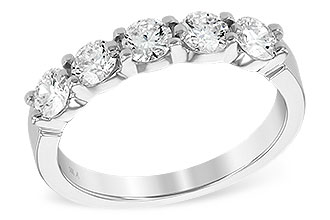 G231-40832: LDS DIA WED RG 1.00 TW (5 STONES)