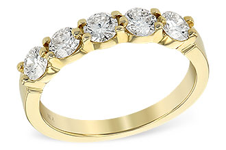 G231-40832: LDS DIA WED RG 1.00 TW (5 STONES)