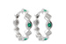 G232-29068: EARRINGS .13 EMERALD .18 TGW
