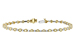 G234-18104: BRACELET 2.22 YELLOW DIA 3.04 TW