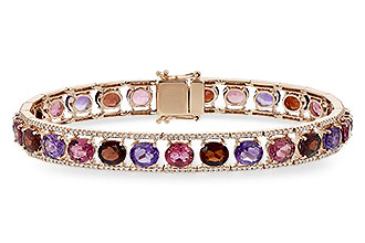 G235-02659: BRACELET 14.94 SEMI PREC (AMY,GT,PT) 15.95 TGW