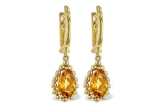 G235-04523: EARR 1.40 CITRINE TW