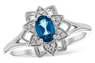 G235-07195: LDS DIA RG .47 BLUE TOPAZ .56 TGW