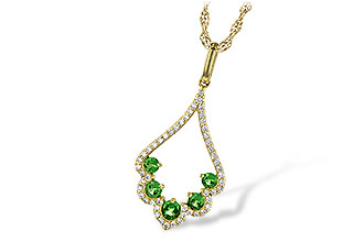 G235-91759: NECK .34 GREEN GARNET .53 TGW