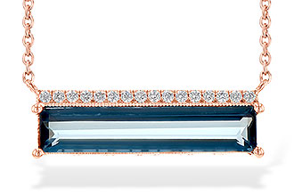 G235-97232: NECK 2.70 LONDON BLUE TOPAZ 2.80 TGW